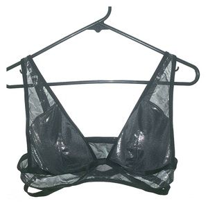 Black sparkly VS bralette